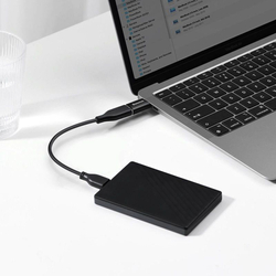 Baseus Ingenuity mini OTG adaptér USB-C samec na USB-A samice 3,1A, černá