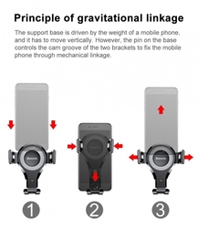 Baseus Osculum Type Gravity držák do auta (na palubní desku), černá