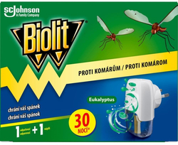 Biolit elektrický odpařovač s tekutou náplní Eukalyptus 30 nocí 21ml + strojek