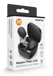 Bluetooth sluchátka Aligator Pods LITE, černá