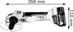 Bosch GWS 18V-10 Professional Akumulátorová úhlová bruska