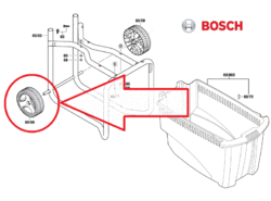 Bosch Náhradní kolo k drtiči Bosch AXT 25 TC (2.609.003.159)