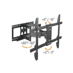 Brateck Výsuvný držák LPA69-466 pro TV 37"-80" 60kg polohovatelný nástěnný Heavy Duty