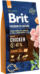 Brit Premium by Nature Senior S+M 8kg granule pro psy