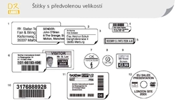 Brother DK-11219 papírové/kulaté štítky