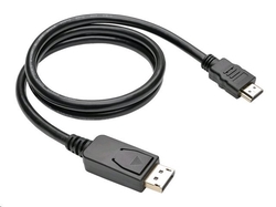 C-TECH DisplayPort/HDMI, 1m, černý