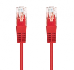 C-TECH kabel patch cord Cat5e, UTP, červená, 5m