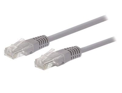 C-TECH kabel patchcord Cat5e, UTP, šedý, 0.25m