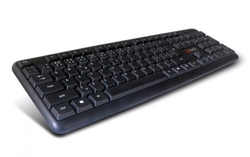 C-TECH KB-102 PS/2 slim, černá