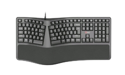 C-TECH KB-113E USB Ergo, černá