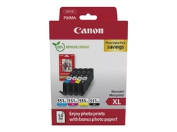 Canon CLI-551 XL C/ M/ Y/ BK Photo Value Pack