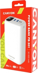 CANYON powerbanka 30000mAh CNE-CPB301W