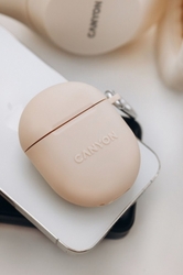 CANYON TWS6BE Bluetooth bezdrátová sluchátka s mikrofonem, béžová