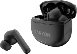 CANYON TWS8B Bluetooth bezdrátová sluchátka s mikrofonem, černá