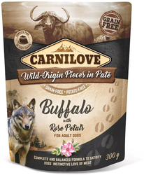 Carnilove Dog Pouch Paté Buffalo with Rose Petals 300g kapsičky pro psy