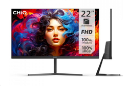 CHiQ 22" UltraSlim monitor 22F650 FHD, 100 Hz, Frameless, černý