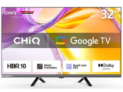 CHiQ L32M9E TV 32", HD, smart, Google TV, Dolby Audio, dbx-tv, HDR 10