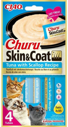 Churu Cat Skin&Coat Tuna with Scallop Recipe 4x14g