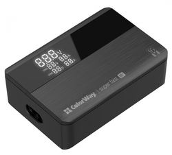 ColorWay CW-CHS040PD-BK USB nabíječka, 2x USB-A, 2x USB-C, 65W