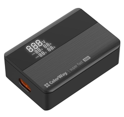 ColorWay CW-CHS041PD-BK USB nabíječka, 2x USB-A, 2x USB-C, 100W