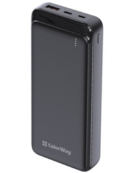 ColorWay powerbanka/ 20 000mAh/ USB QC3.0/ USB-C Power Delivery 20W, černá