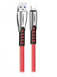 ColorWay USB 2.0 - Lightning kabel 1m 2.4A, červená