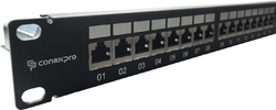 Conexpro 19" patch panel STP, CAT6A, 24 portů, 1U