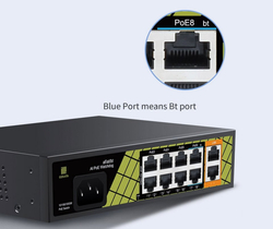 Conexpro GNT-P1210SG, PoE switch, 10x LAN, 8x PoE