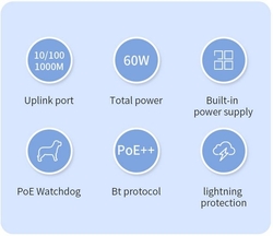 Conexpro GNT-P1210SG, PoE switch, 10x LAN, 8x PoE