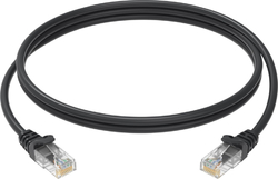 Conexpro patch kabel UTP, CAT5e, 0.5m, ekonomy, černý