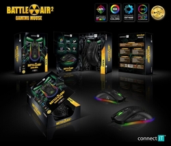 CONNECT IT Battle Air 2 profesionální optická herní myš + SW, 12800 DPI, černá