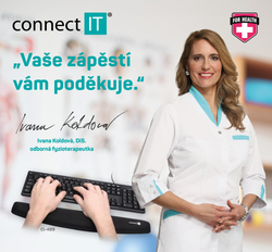 Connect IT CI-499 zápěstní opěrka před klávesnici z paměťové pěny