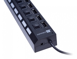 Connect IT CI-541 Mighty switch, USB Hub se 7 porty