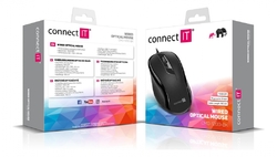 Connect IT CMO-1200-BK optická myš, USB, černá