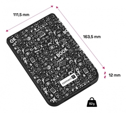 Connect IT Doodle pouzdro pro PocketBook 616/627/632, černé