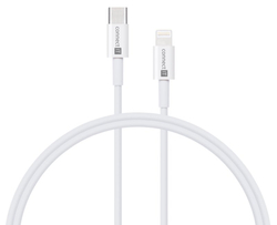 CONNECT IT DUPLEX Nabíjecí adaptér 1xLightning + 1×USB-C, 20W, kabel 27W, BÍLÝ