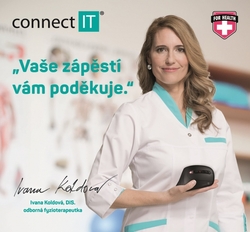 Connect IT FOR HEALTH ergonomická vertikální myš, bezdrátová