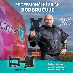 Connect IT nástěnný držák na obrazovky 13-27", černý