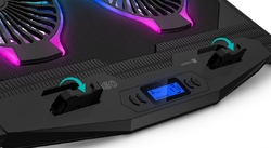 Connect IT NEO RGB chladicí podložka pod notebook, černá