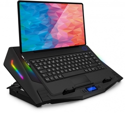 Connect IT NEO RGB chladicí podložka pod notebook, černá