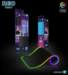 Connect IT NEO RGB podsvícená podložka pod myš a klávesnici, vel. L