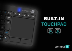 CONNECT IT Touch bezdrátová klávesnice + touch pad