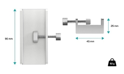 CONNECT IT USB DeskHub 4v1 na desku stolu, stříbrný