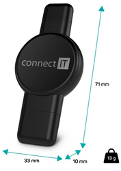 CONNECT IT WatchTravelCharge bezdrátová nabíječka, černá