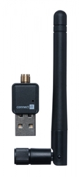 Connect IT WiFi USB-A adaptér s anténou, 300 Mbps