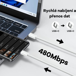 Cubenest USB-C/USB-C kabel 60W 1m 1ks