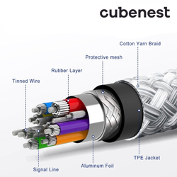 Cubenest USB-C/USB-C kabel 60W 1m 1ks