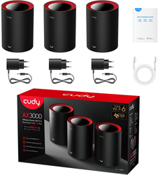 Cudy M3000 Wi-Fi 6 Mesh System, 3 pack