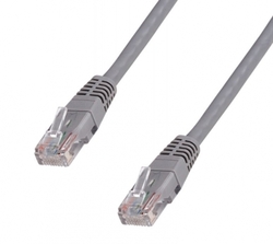 DATACOM Patch cord UTP CAT5E 7m šedý