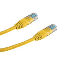 DATACOM PATCH KABEL UTP CAT5E 0,25m žlutý